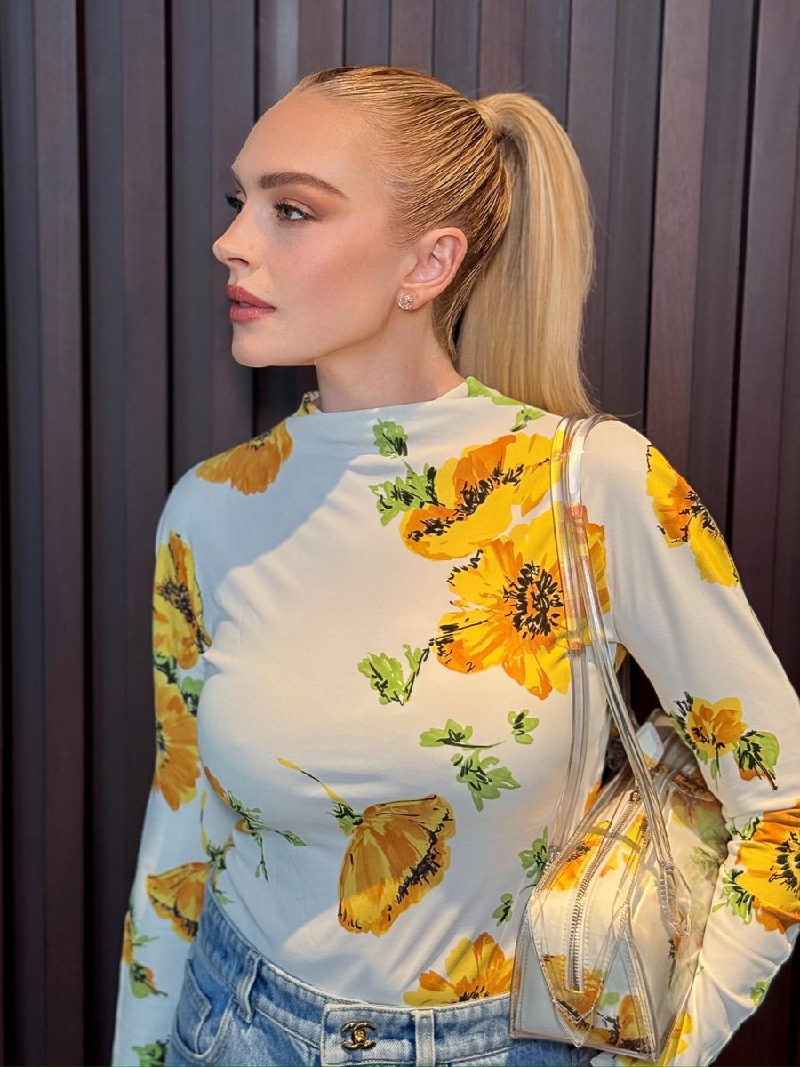 Lindsay Lohan Alaïa Le Teckel Medium Bag