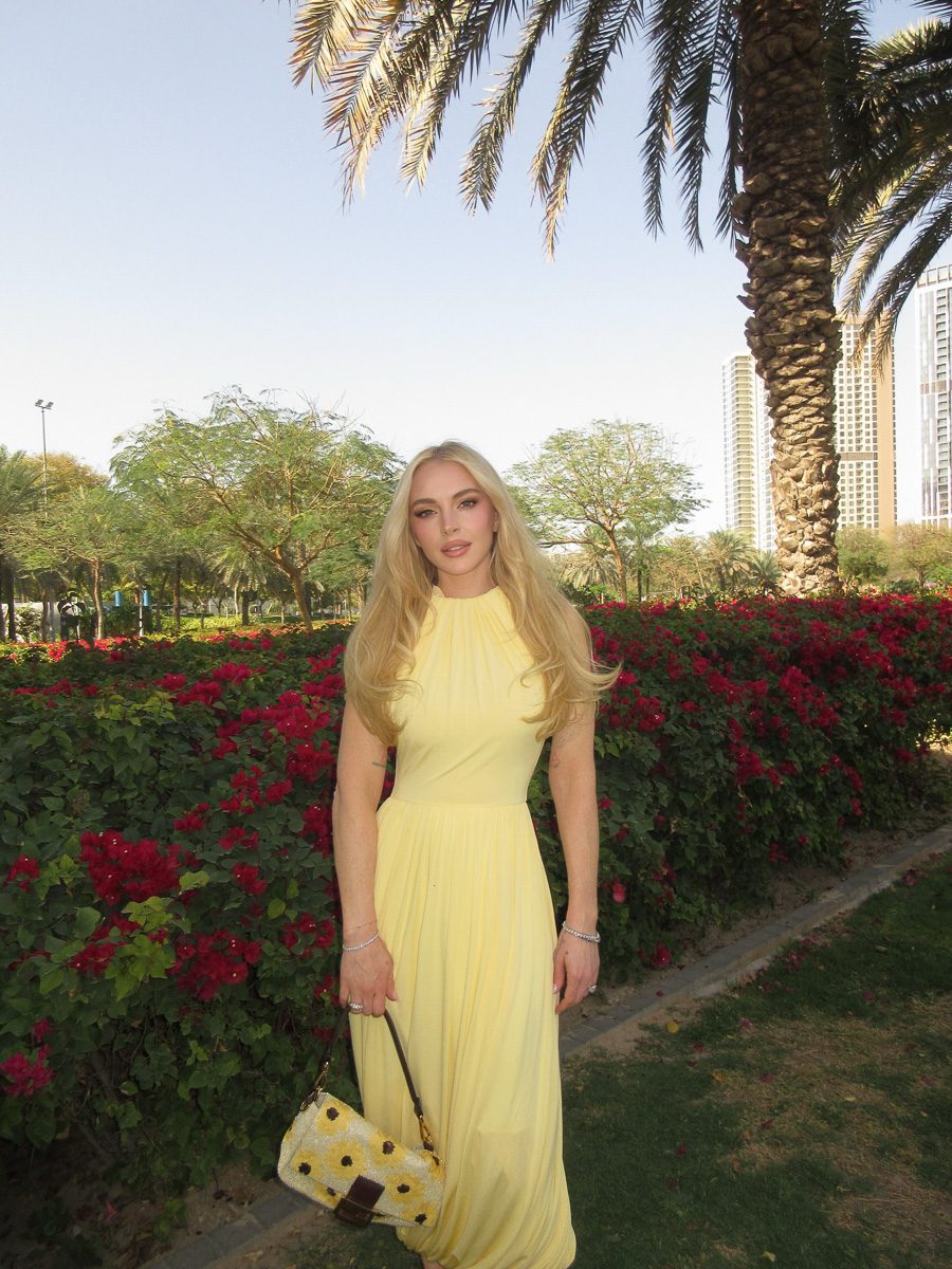 Lindsay Lohan Fendi Baguette bag