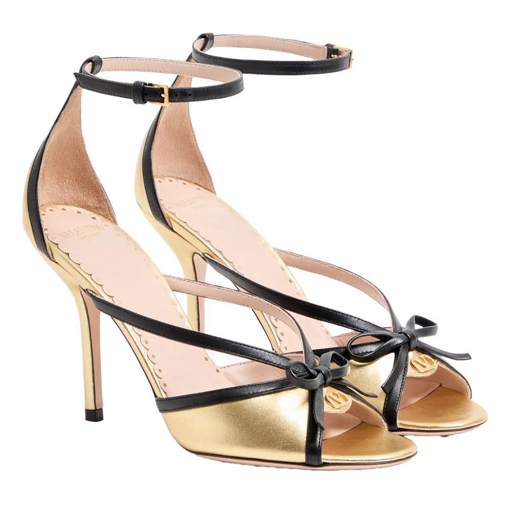 Everything I'd Snag from Valentino's Insane Sale 4 Valentino Black and Gold Strappy Heels