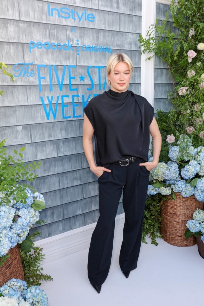 West Duchovny wearing an all-black look at InStyle's The Five-Star Weekend dinner.