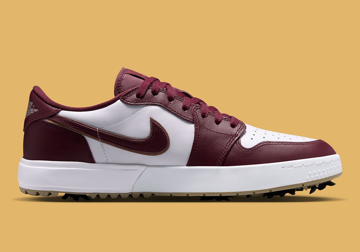 Air Jordan 1 Low Golf Spike Dark Team Red Khaki Iq3417 601 3