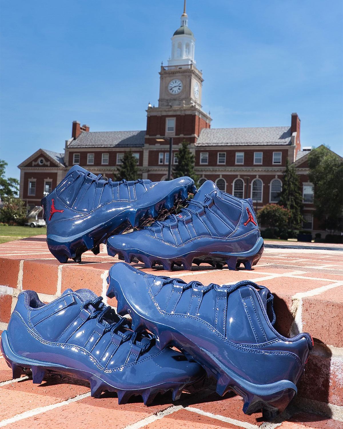 Howard University Air Jordan 11 Td Football Cleats Pe 2