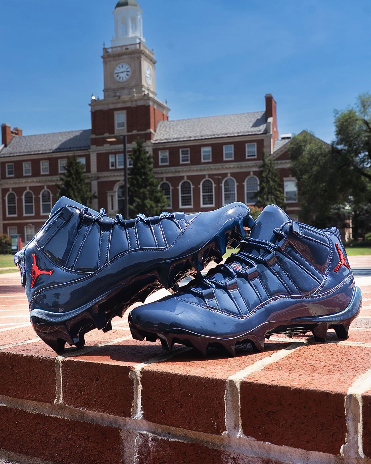 Howard University Air Jordan 11 Td Football Cleats Pe 4