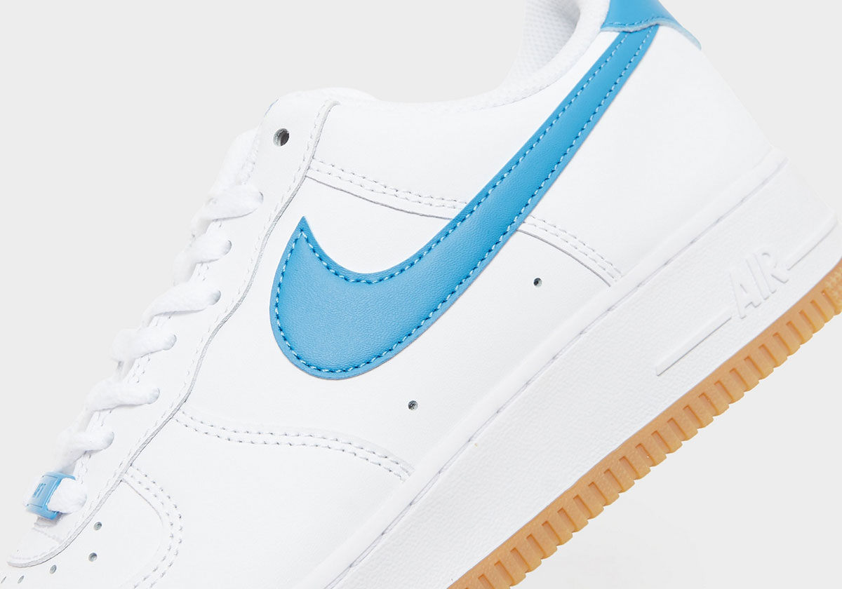 Nike Air Force 1 Low White Aurora Blue Gum Light Brown Fj4146 135 5