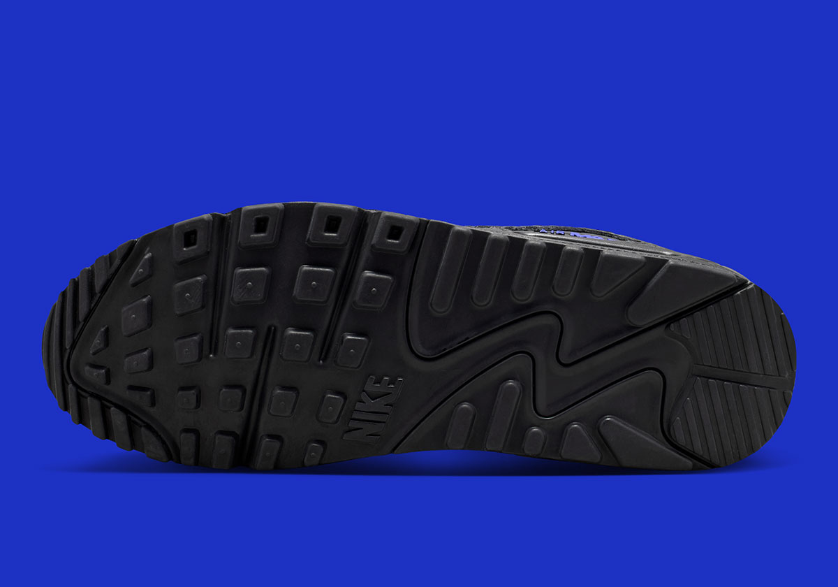 Nike Air Max 90 Black Dark Smoke Grey Old Royal Iv4454 010 2