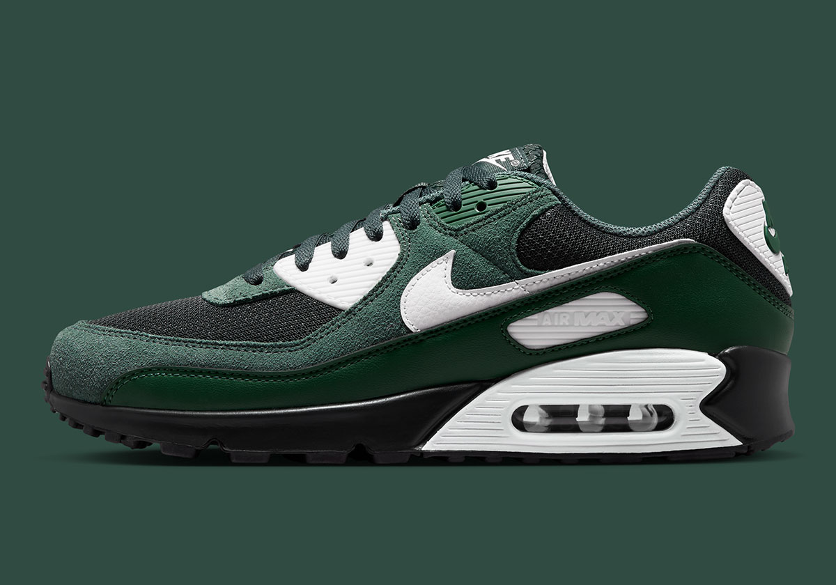 Nike Air Max 90 Black Spruce Vintage Green Fir Summit White Ix4089 317 2