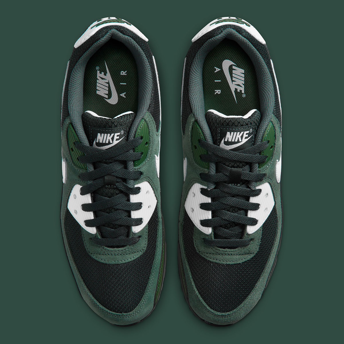 Nike Air Max 90 Black Spruce Vintage Green Fir Summit White Ix4089 317 5