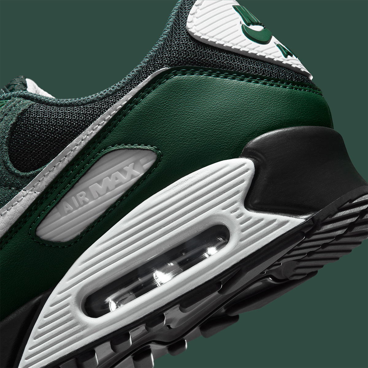 Nike Air Max 90 Black Spruce Vintage Green Fir Summit White Ix4089 317 9