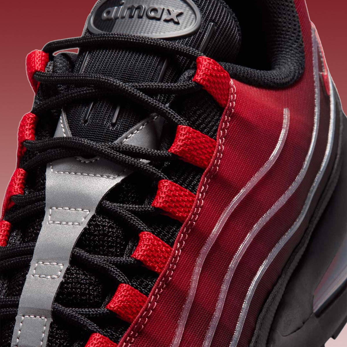 Nike Air Max 95 Big Bubble Tech Black Tough Red Metallic Silver University Red Ih7853 005 9