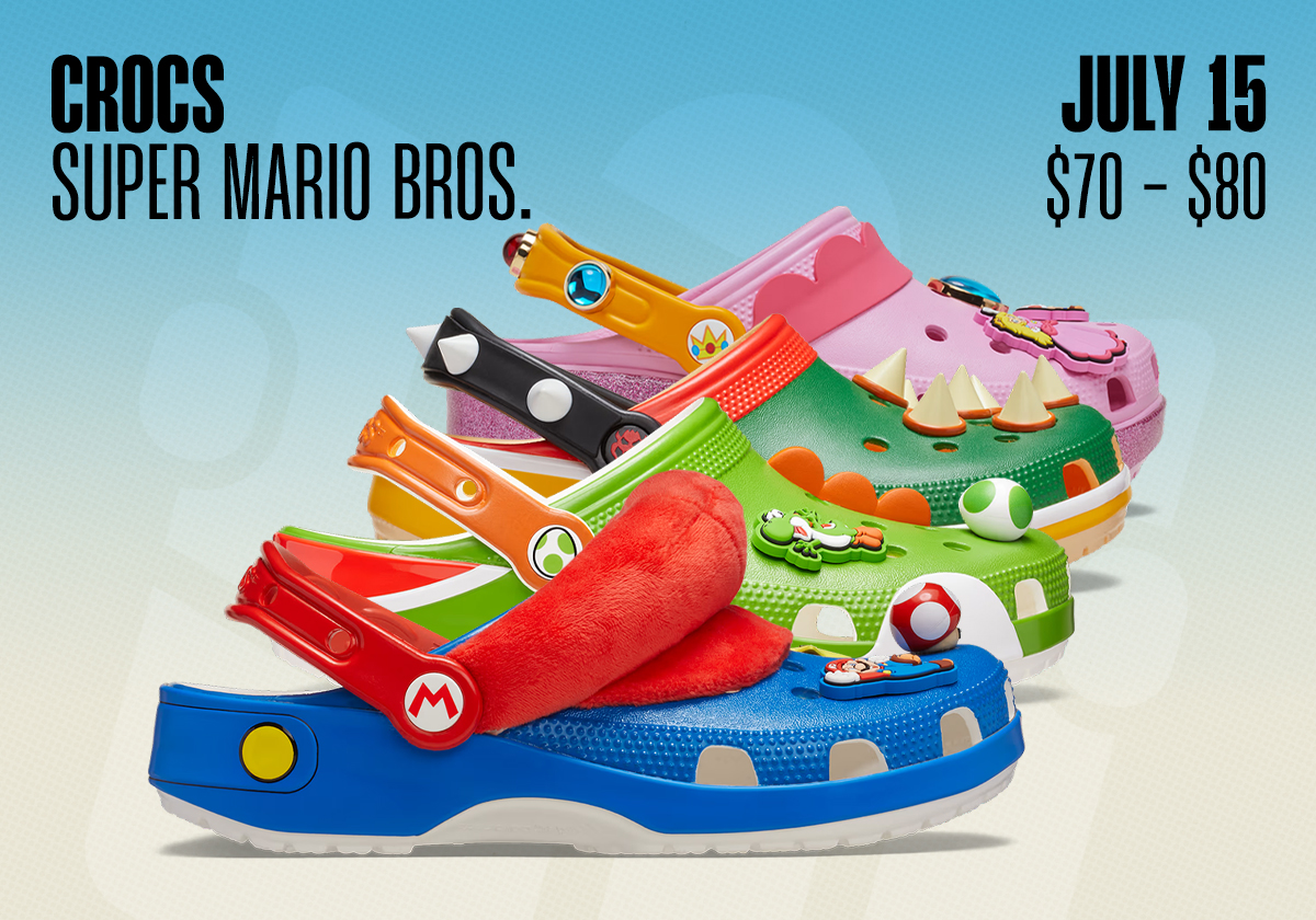 Sneaker Releases July 12 July 18 2026 Crocs Mario