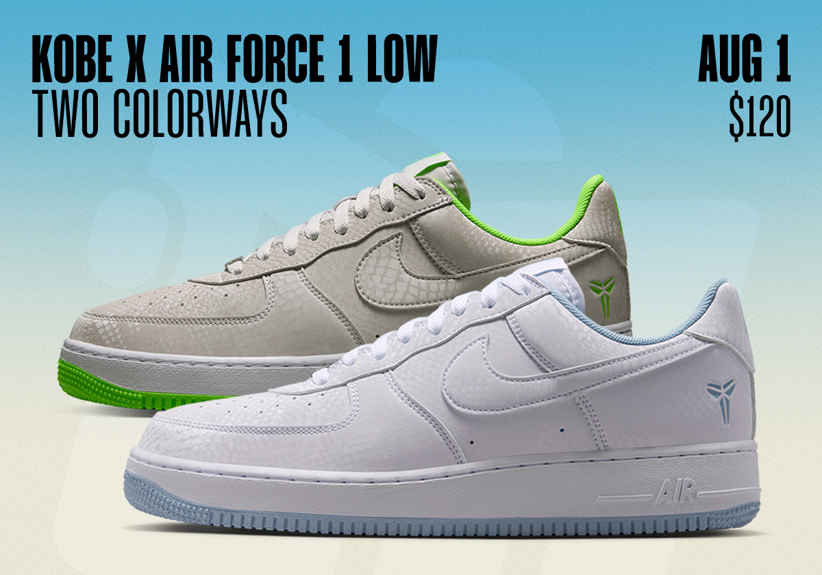 Sneaker Releases July 26 August 1 2026 Nike Kobe 1 Air Force 1 Low