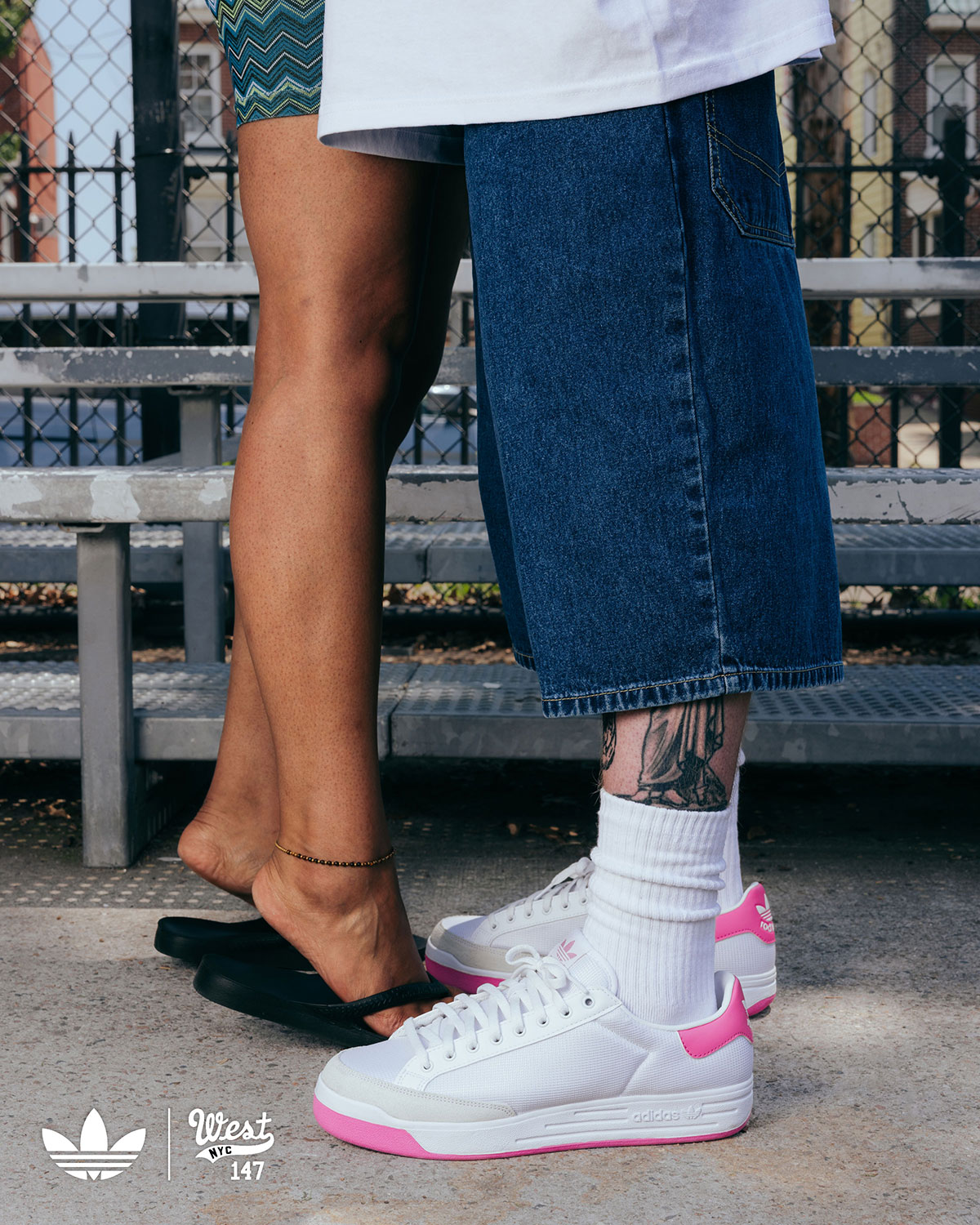 West Nyc Adidas Rod Laver Pink 3