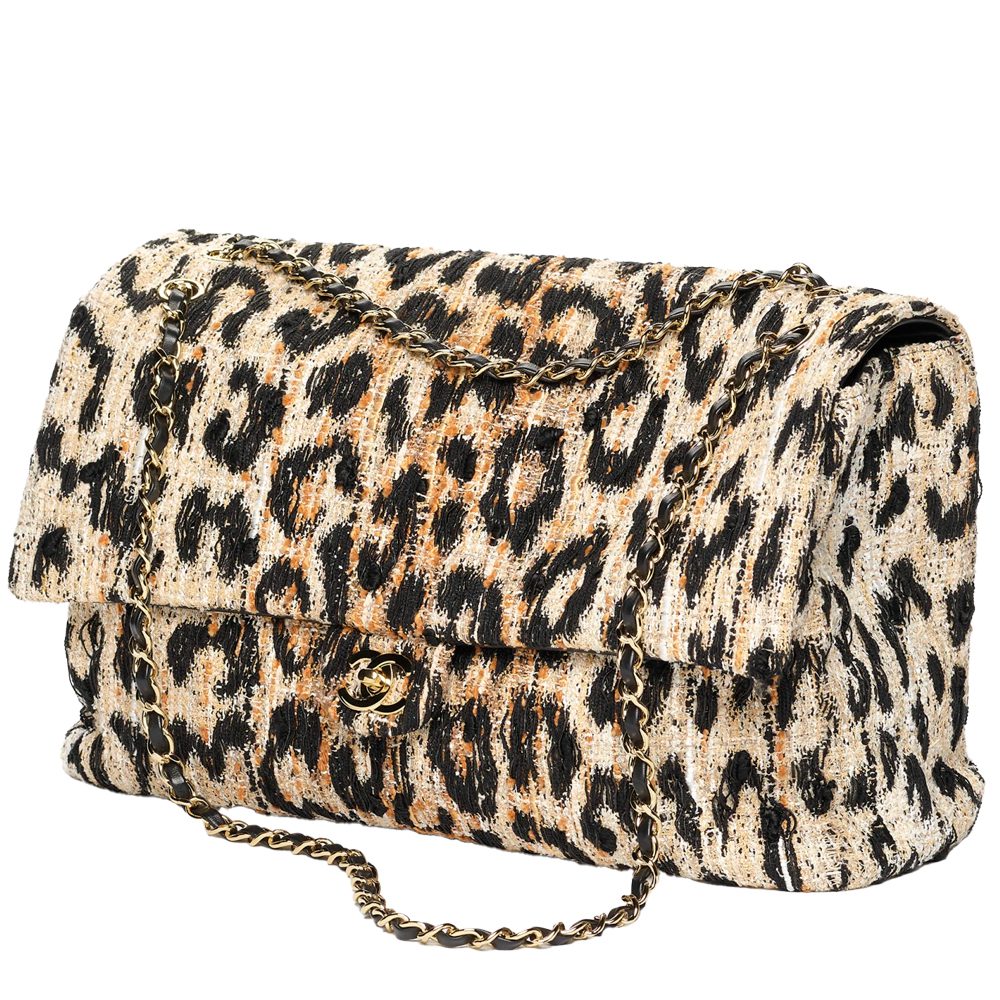 CHANEL Maxi Leopard Flap Metiers d Art