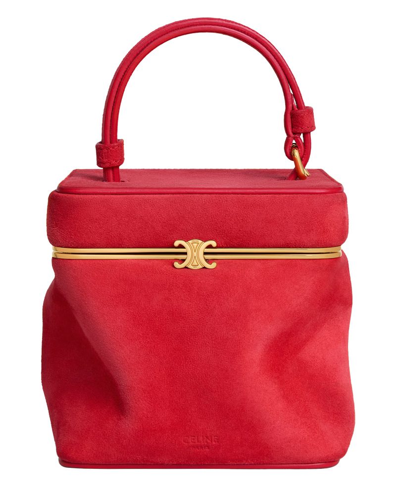 Celine Suede Cube Bag