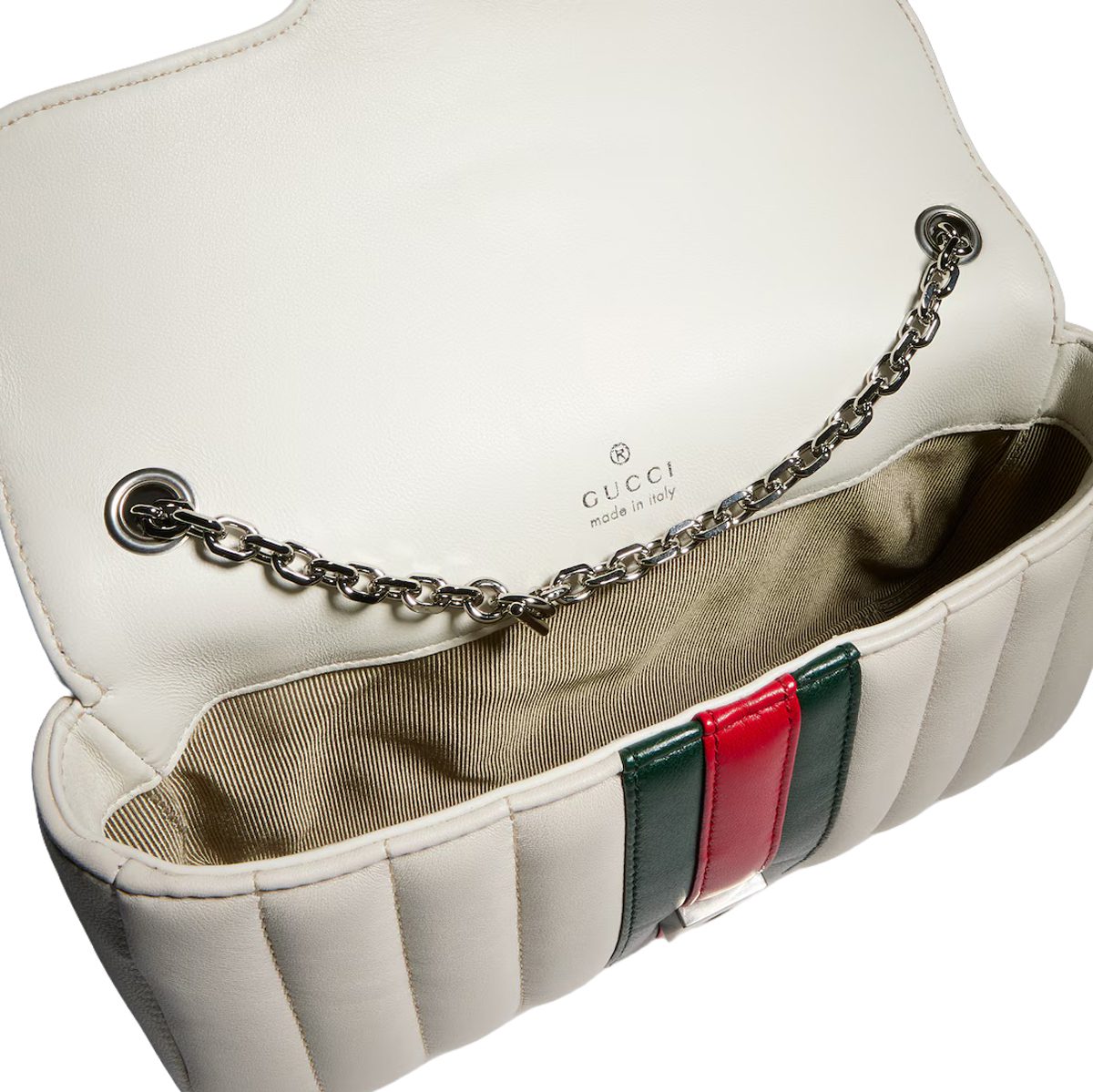 Gucci Jetset GG Marmont small shoulder bag in white 1
