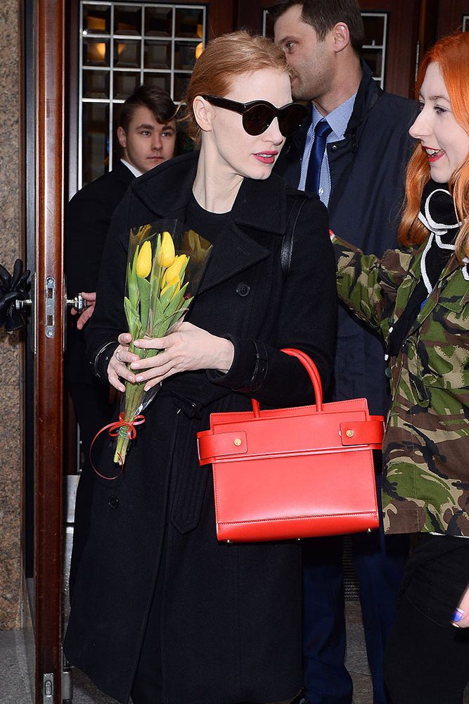 Jessica Chastain Givenchy Horizon Bag