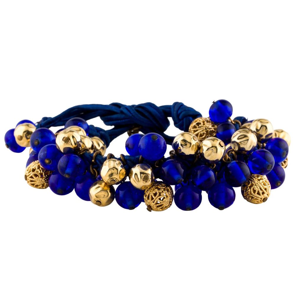Saint Laurent Vintage Beaded Bracelet