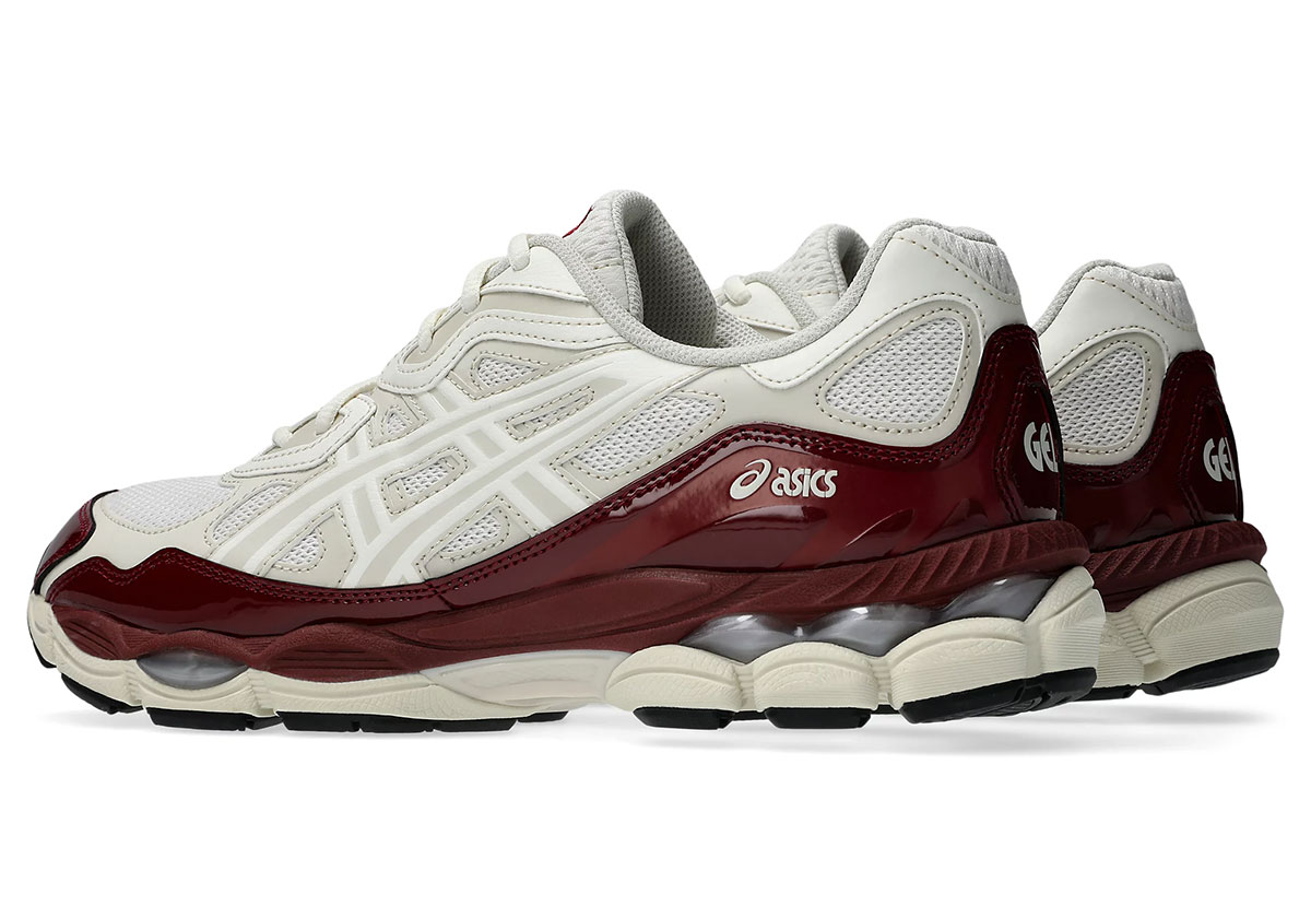 Asics Gel Nyc Cream Antique Red Patent Leather 1203b081 103 5