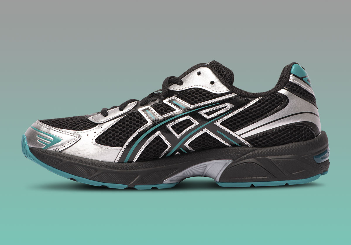 Foot Locker Asics Gel 1130 Black Teal Silver 4