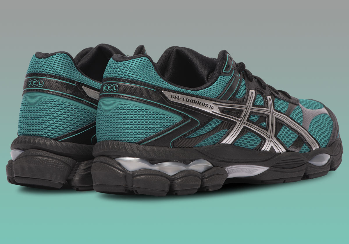 Foot Locker Asics Gel Cumulus 16 Black Teal Silver 3