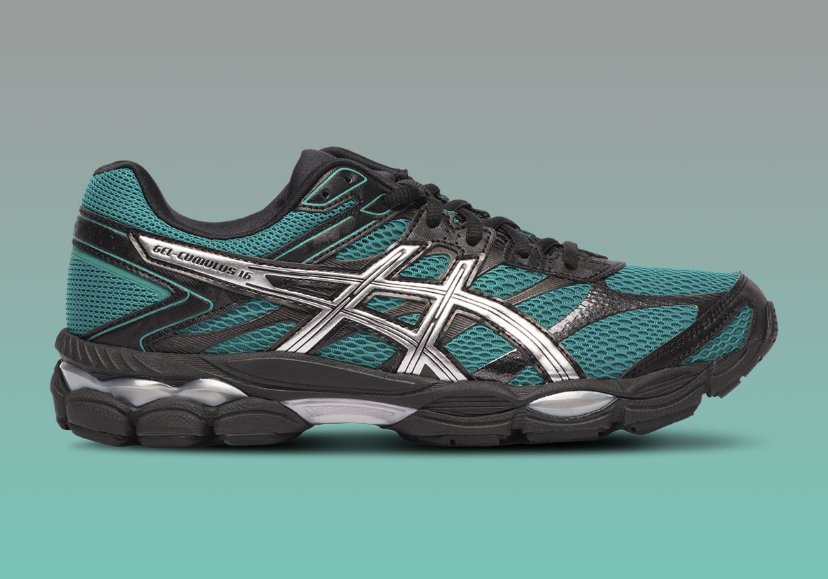 Foot Locker Asics Gel Cumulus 16 Black Teal Silver 5