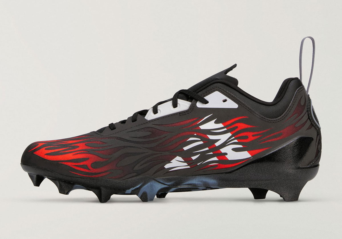 Hellstar Adidas Electric Ii Football Cleat Black Red La6357 4
