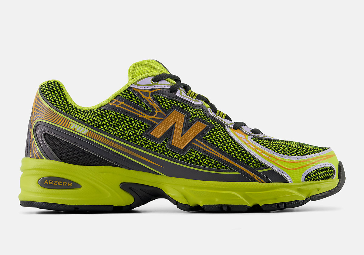 New Balance 740 Green Orange U74099s 6
