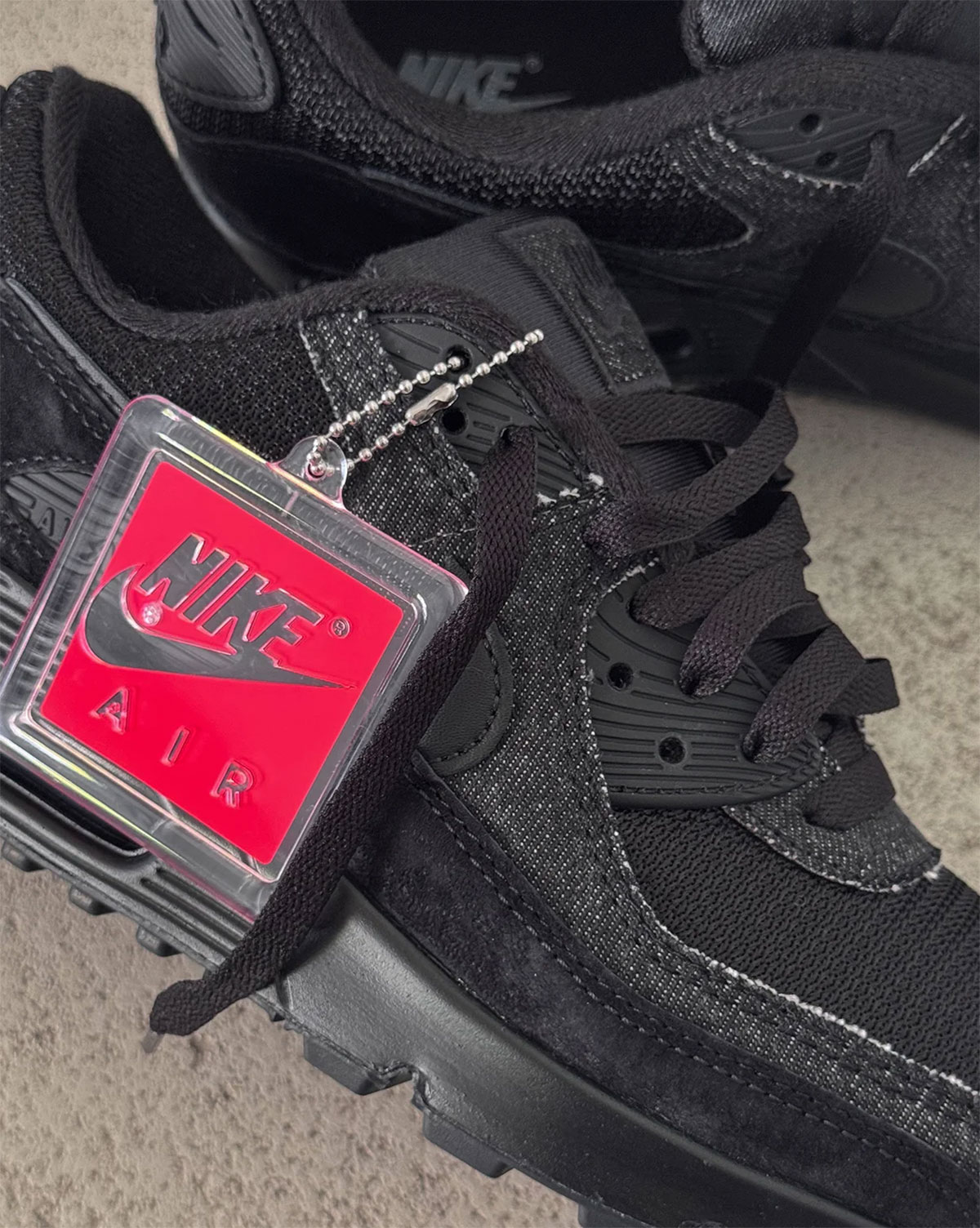 Nike Air Max 90 Black Denim Iw6365 001 6
