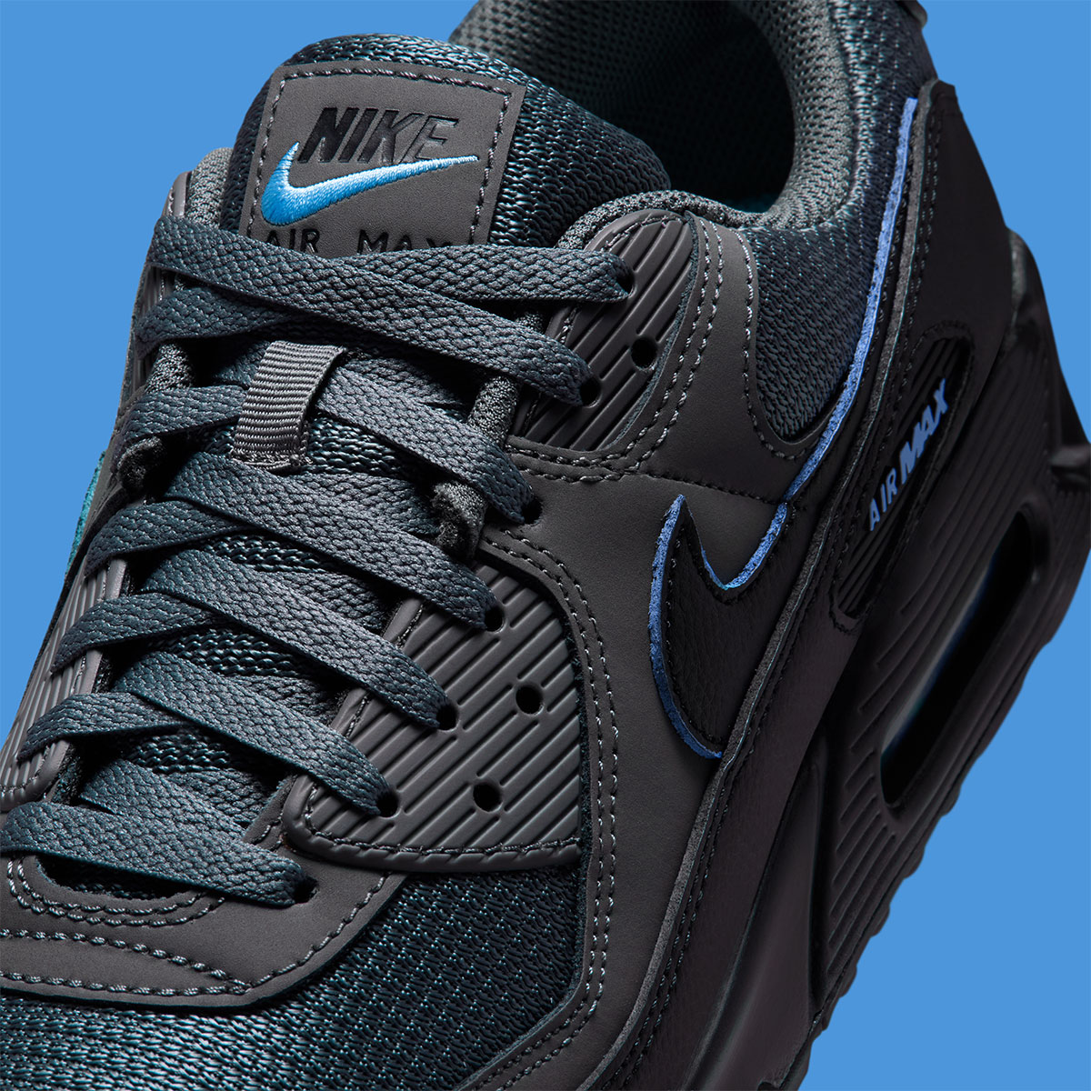 Nike Air Max 90 Light Smoke Grey Football Blue Iv4681 077 9