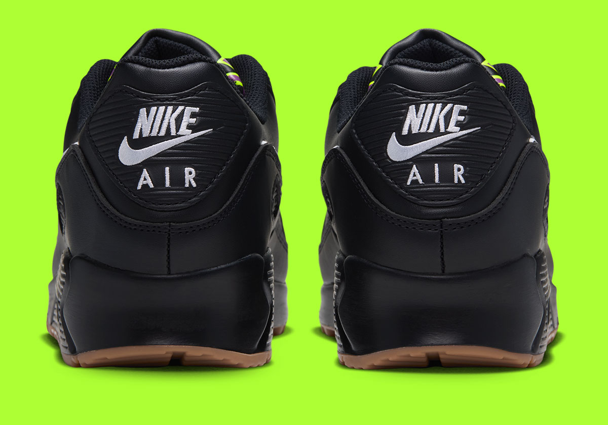 Nike Air Max 90 Premium Black Volt Iq7129 001 7