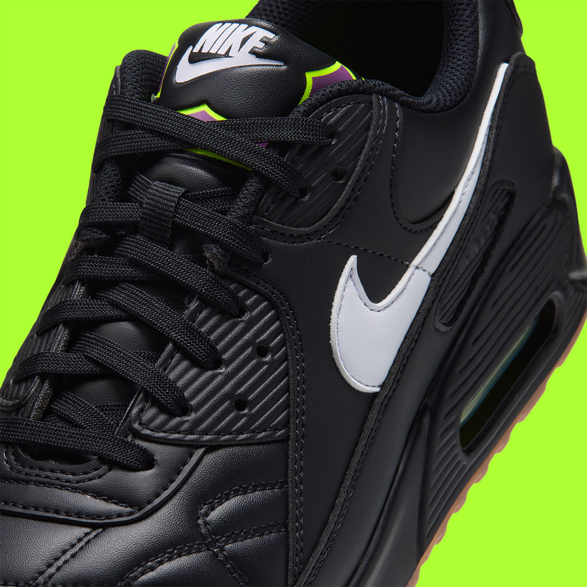 Nike Air Max 90 Premium Black Volt Iq7129 001 8