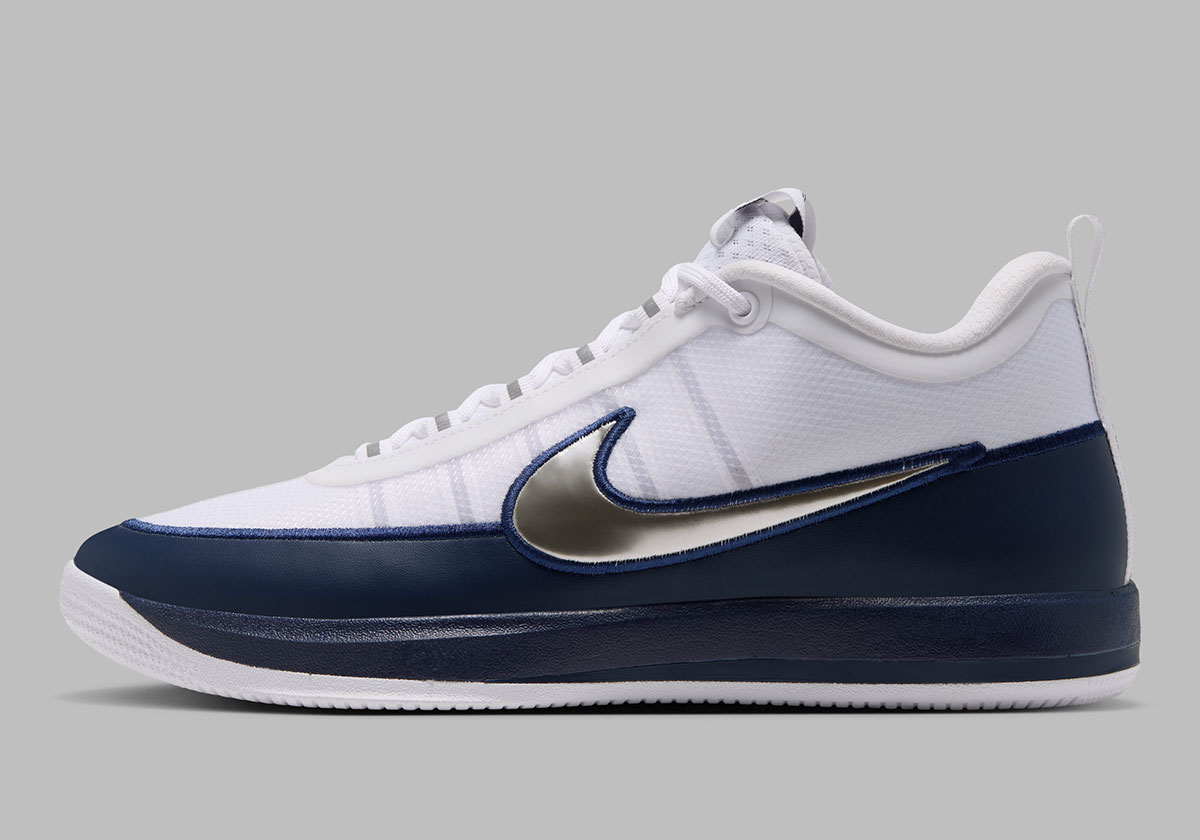Nike Book 2 Tb White Midnight Navy Metallic Silver Iz2372 107 2
