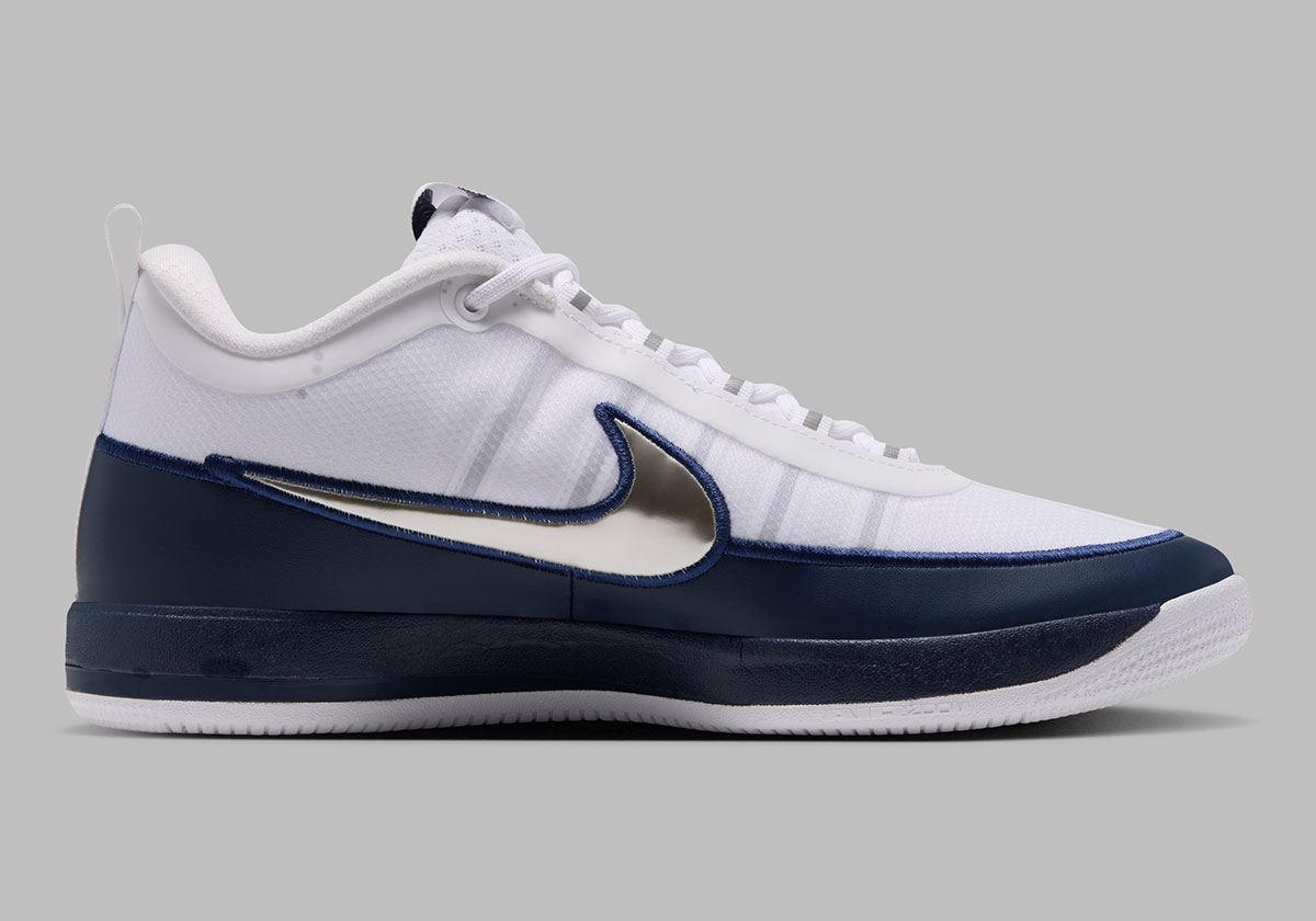 Nike Book 2 Tb White Midnight Navy Metallic Silver Iz2372 107 4