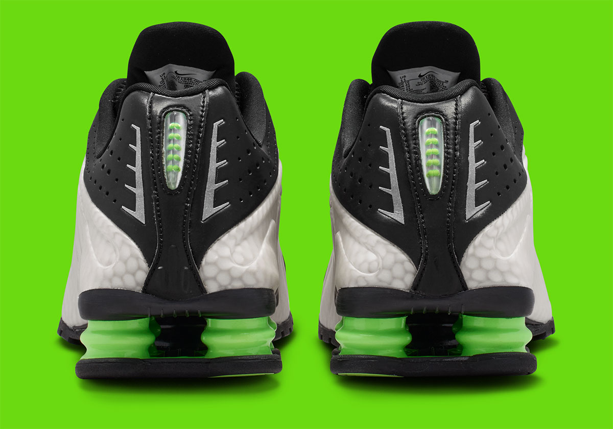 Nike Shox R4 Sp Reflective Grey Haze Black Metallic Silver Lime Glow Ir1946 001 6