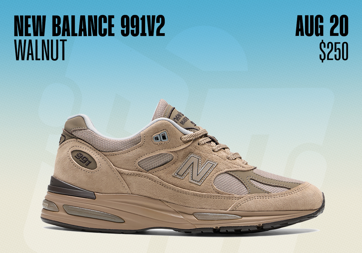 Sneaker Releases August 16 August 22 2026 New Balance 991v2 Walnut