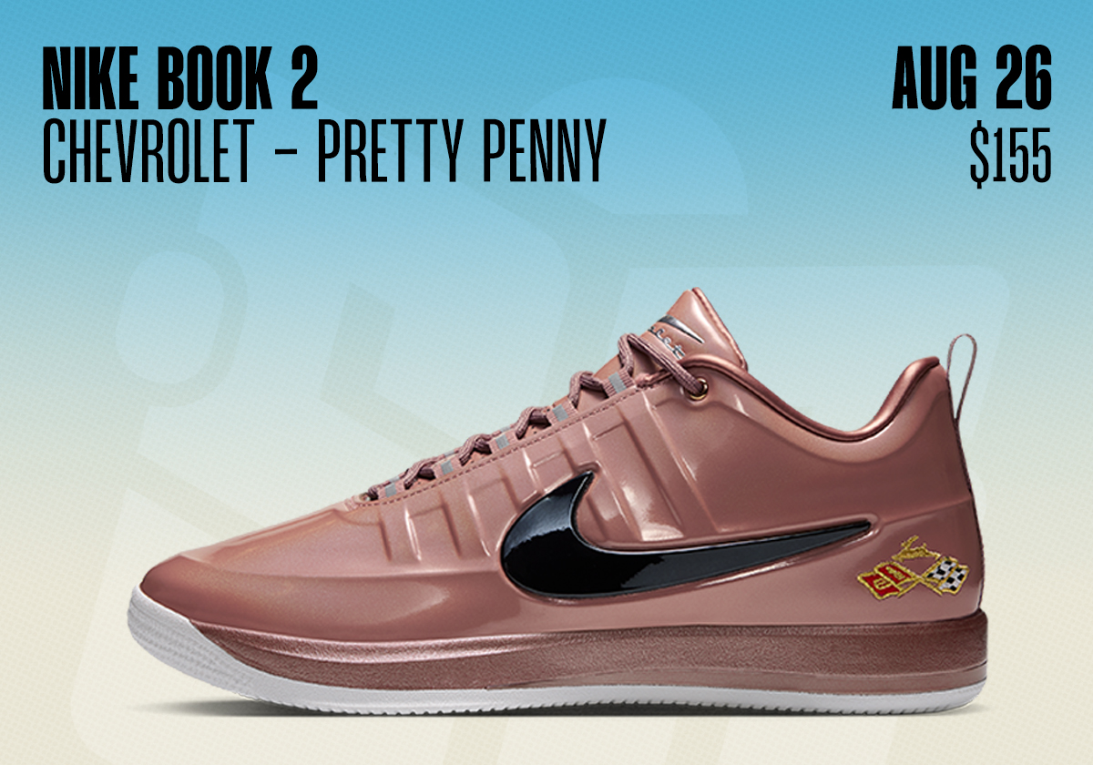 Sneaker Releases August 23 August 29 2026 Nike Book 2 Chevy