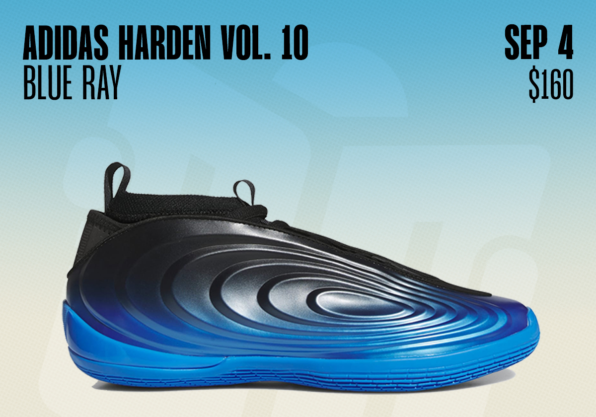 Sneaker Releases August 30 September 5 2026 Adidas Harden Vol 10 Blue Ray