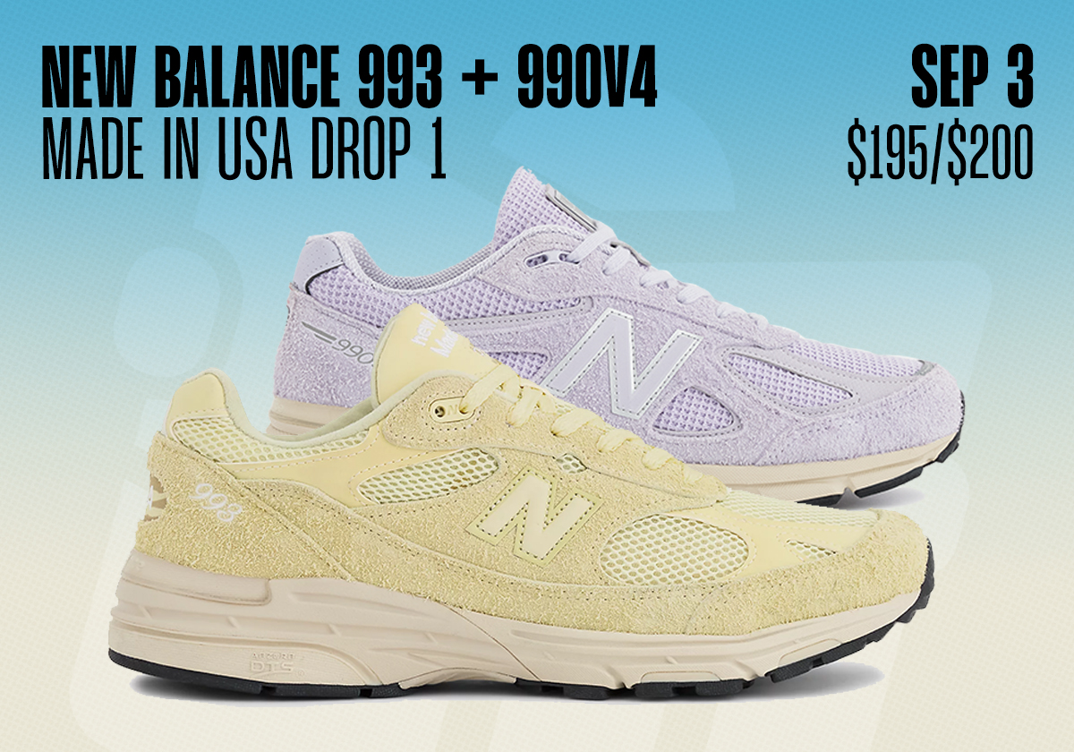 Sneaker Releases August 30 September 5 2026 New Balance 990v4 993