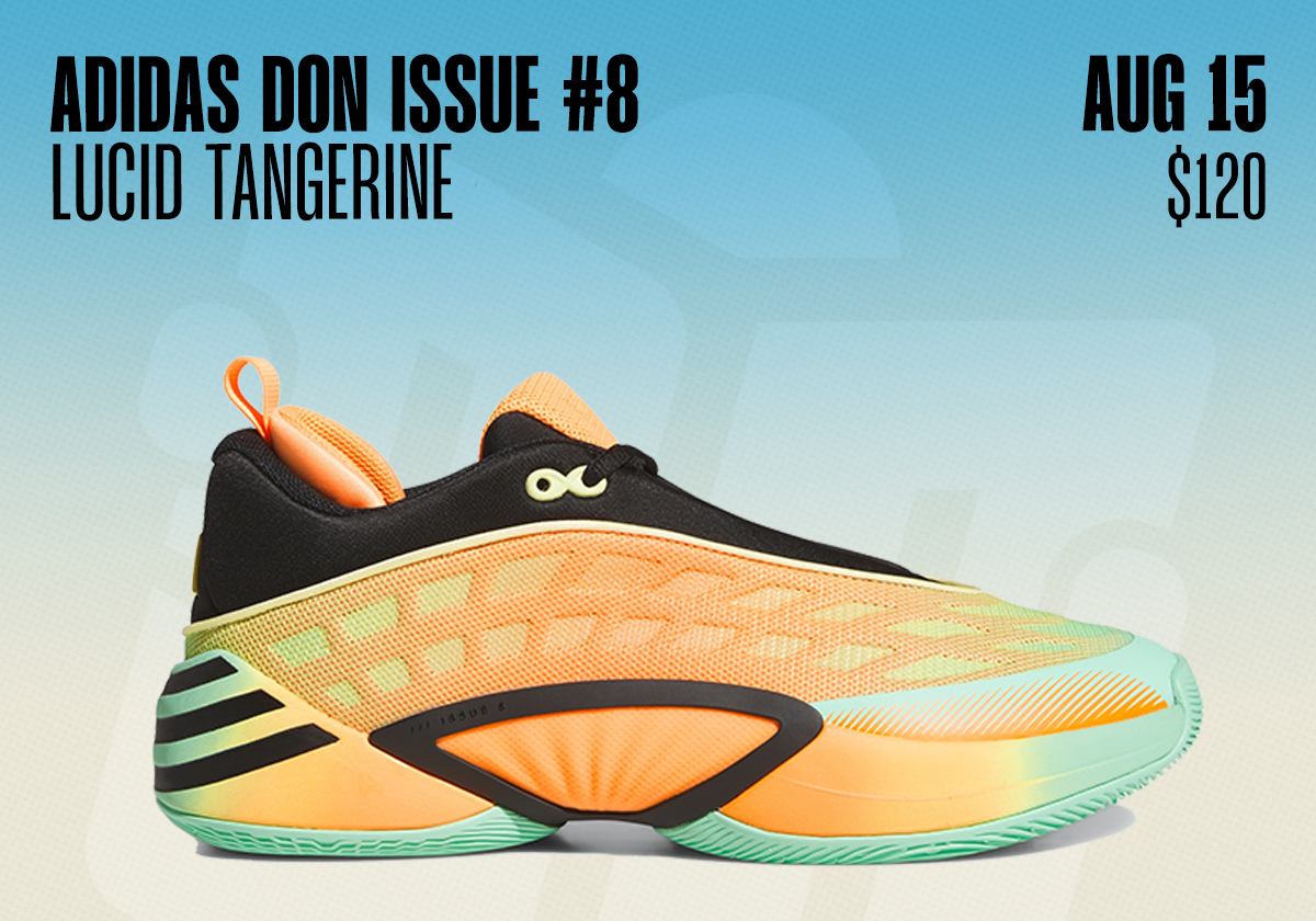 Sneaker Releases August 9 August 15 2026 Adidas Don Issue 8 Lucid Tangerine
