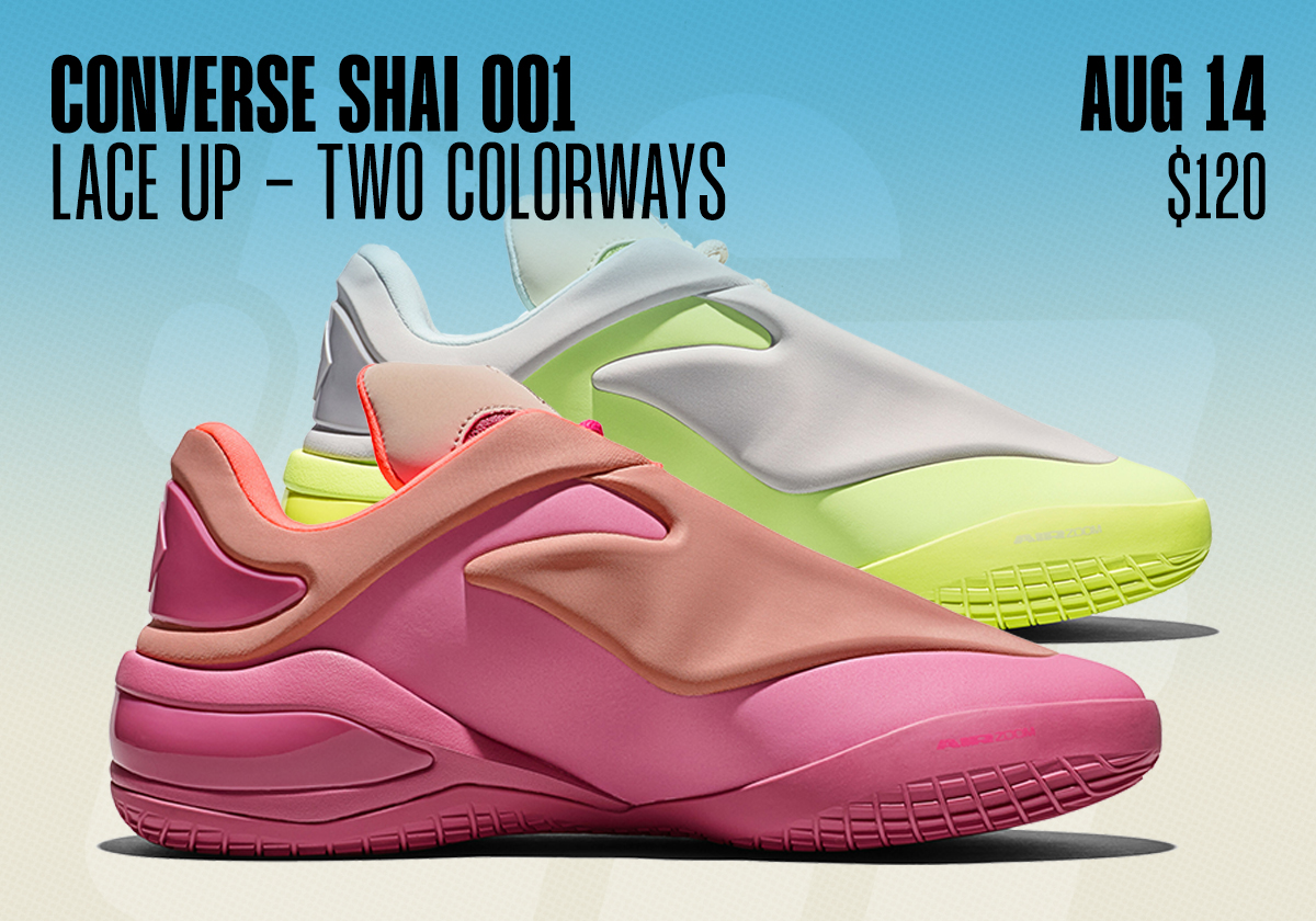 Sneaker Releases August 9 August 15 2026 Converse Shai 001 Lace Up