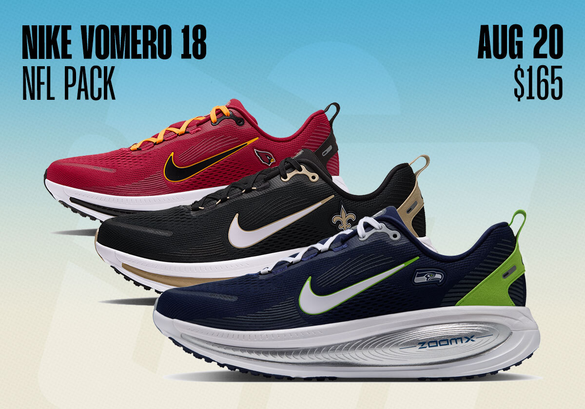 Sneaker Releases August 9 August 15 2026 Nike Vomero 18 Nfl