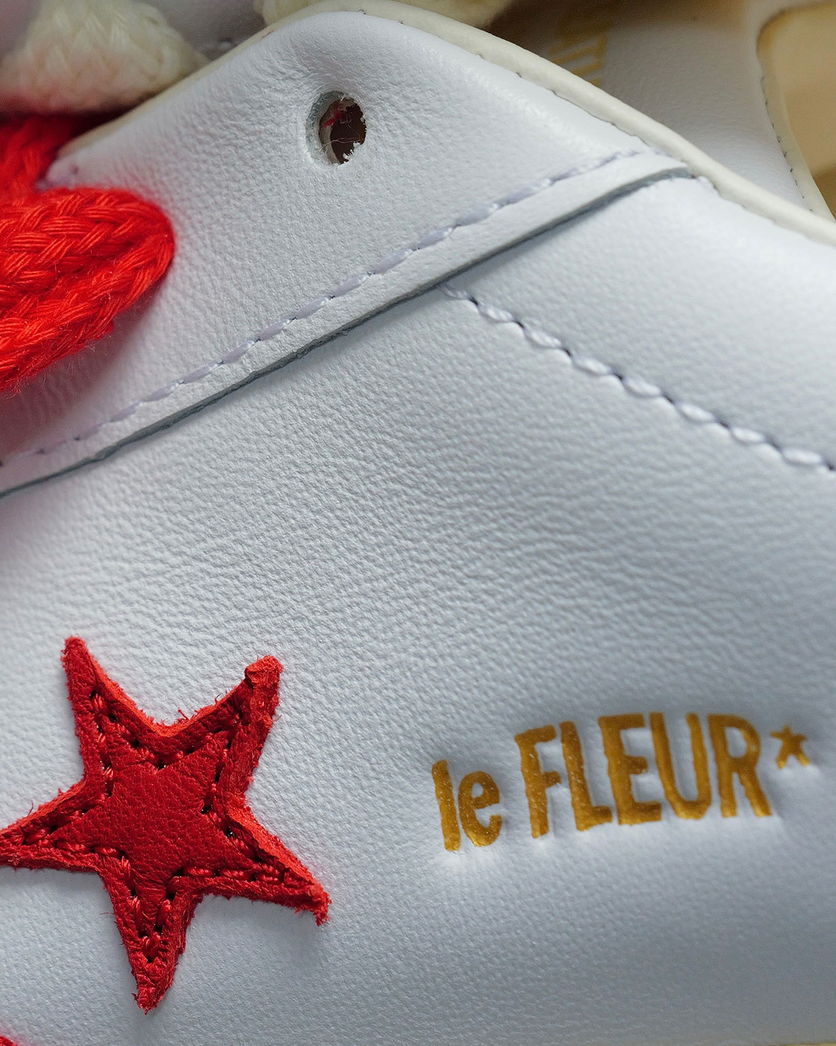 Tyler The Creator Converse Pro Leather White Red 2