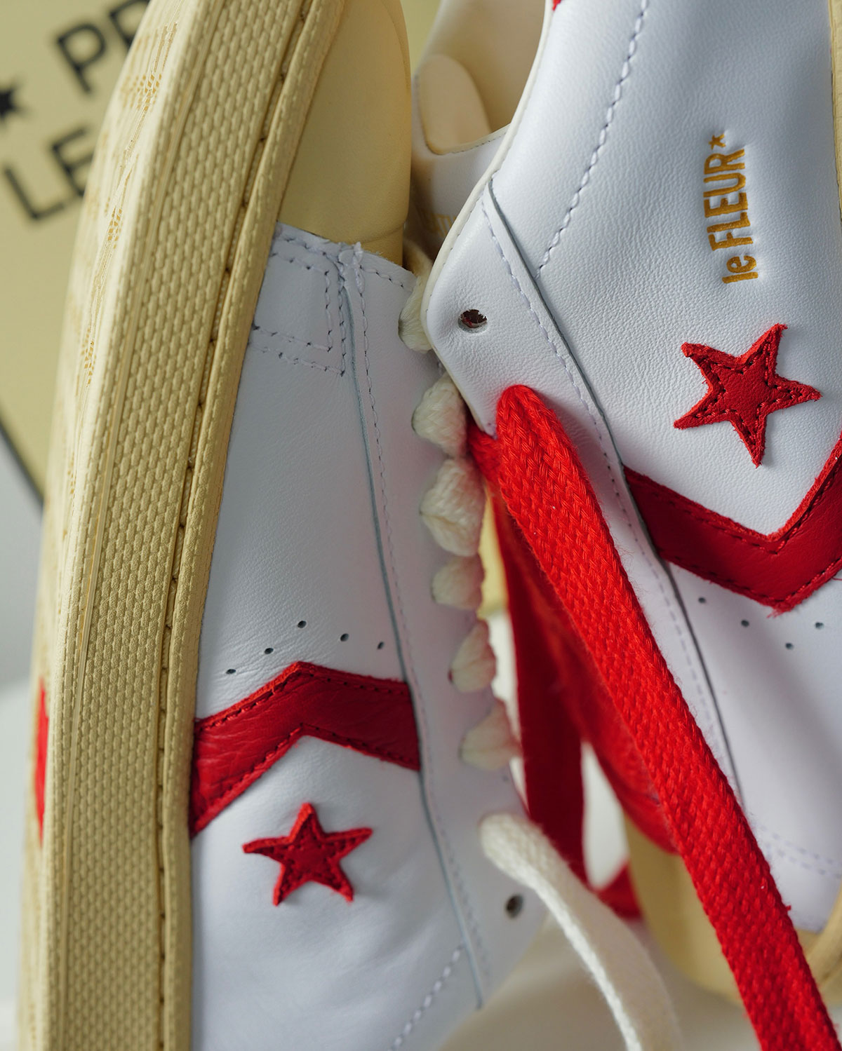Tyler The Creator Converse Pro Leather White Red 5