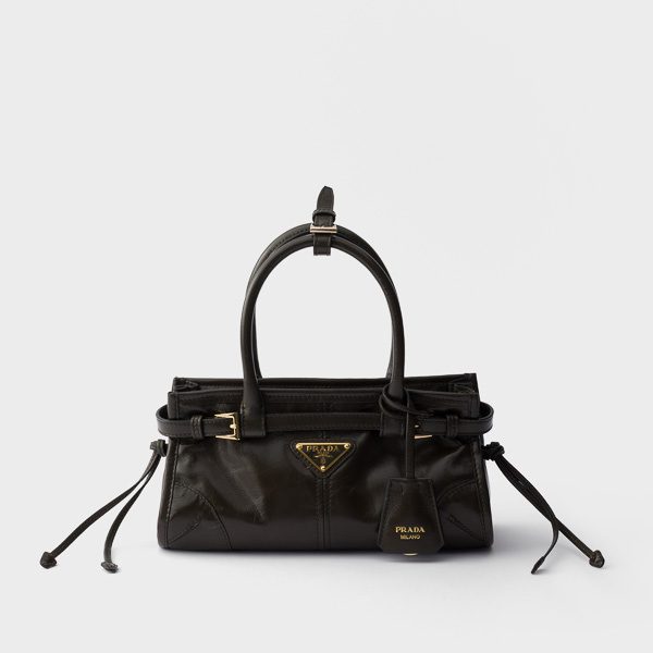 Prada Bonnie Leather Mini-Bag In Forest