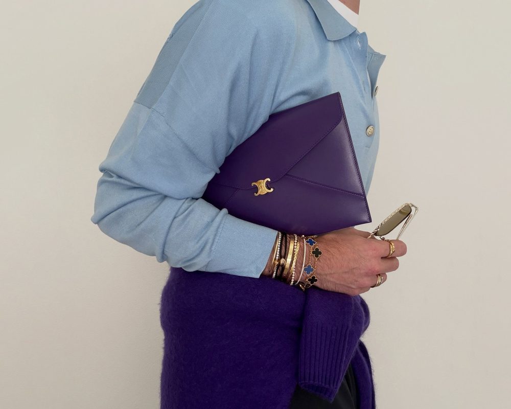Baby blue and royal purple color combination