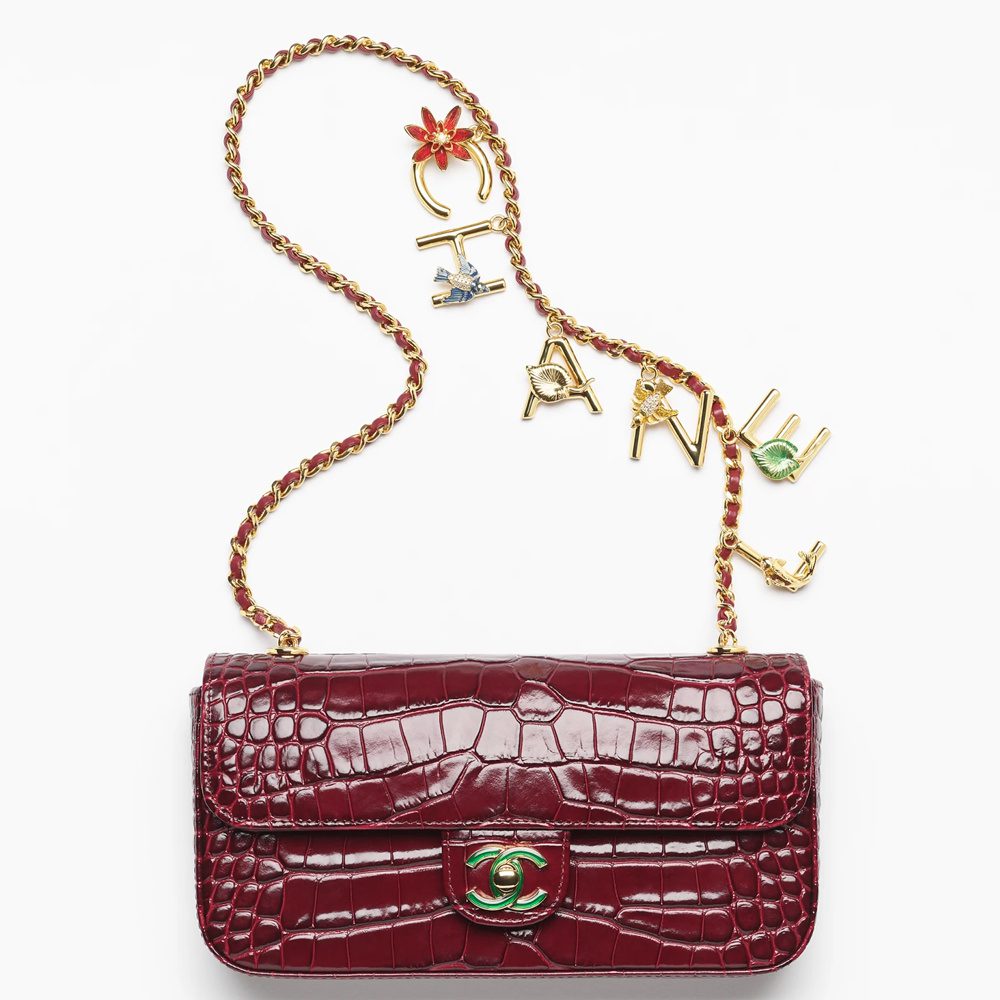 Chanel Embossed Enamel Flap