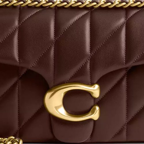 Coach Tabby Shoulder Bag 26 With Pillow Quilting in smooth leather Brass Maple