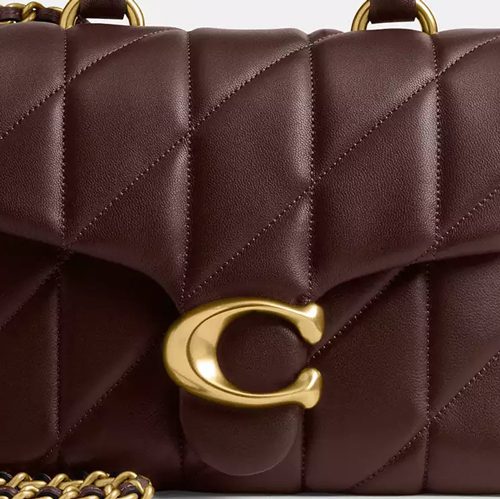 Coach Tabby Top Handle Bag With Quilting in Brass Maple