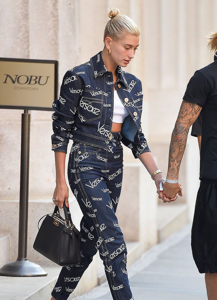 How Much Hailey Bieber is Too Much Hailey Bieber? 17 Hailey Baldwin Fendi Peekaboo Bag