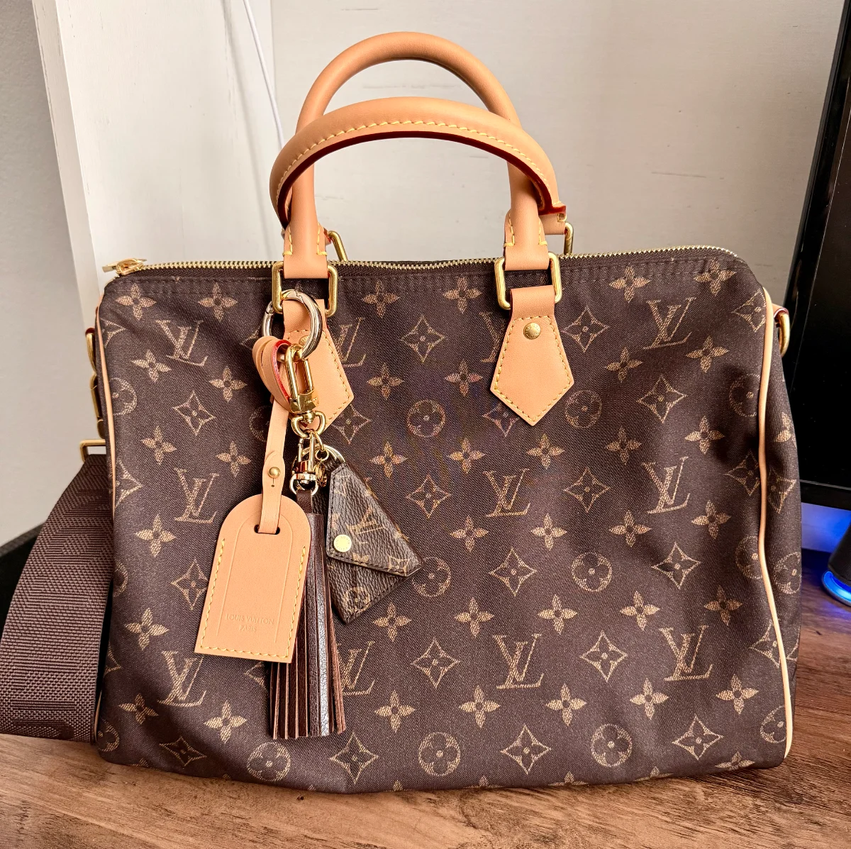 Louis Vuitton Speedy 30 Bandouliere Louis Vuitton Silk Tech